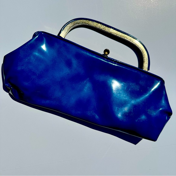 Vintage Elegant Blue Clutch Bag - Picture 2 of 8